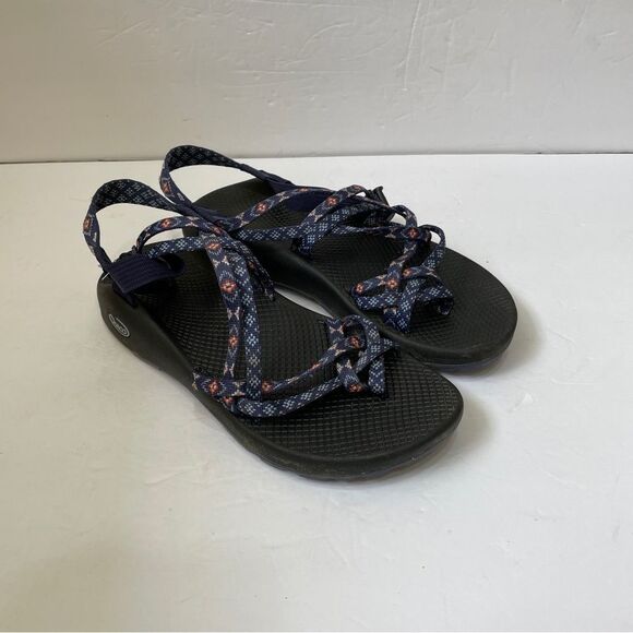 CHACO ZX/2‎ CLASSIC SANDALS IN BLUE FLORAL - Picture 1 of 5
